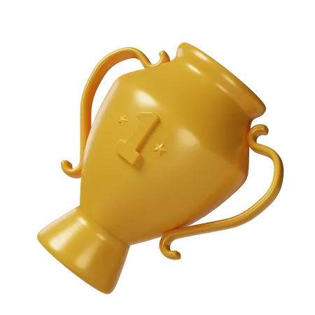 Goldene Trophäe  3D Icon