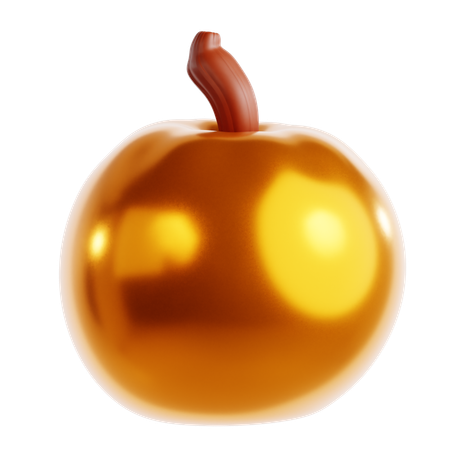 Goldener Apfel  3D Icon