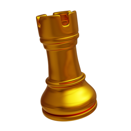 Goldener Schachturm  3D Icon