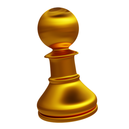 Goldener Schachbauer  3D Icon