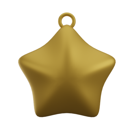 Goldener Stern  3D Icon