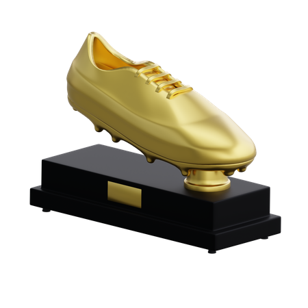 Goldener Stiefel  3D Icon