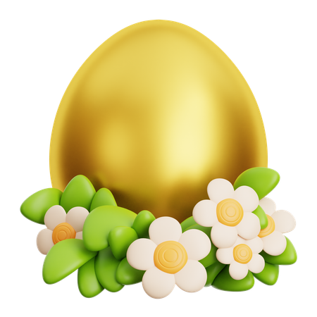 Goldenes Ei  3D Icon