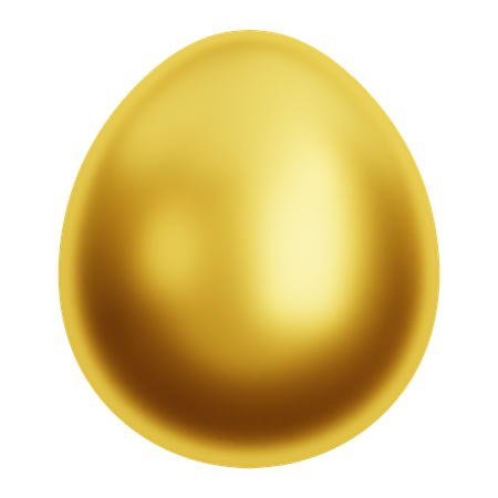 Goldenes Ei  3D Icon