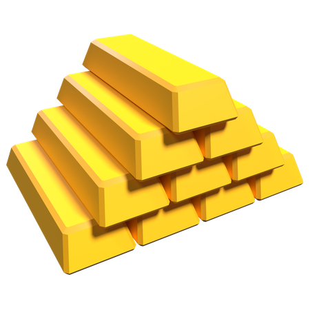 GoldGold Bar  3D Icon
