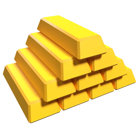 GoldGold Bar  3D Icon