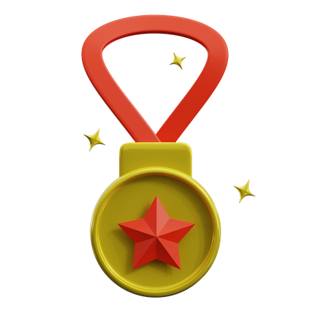 Goldmedaille  3D Icon