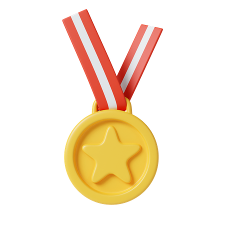 Goldmedaille  3D Icon