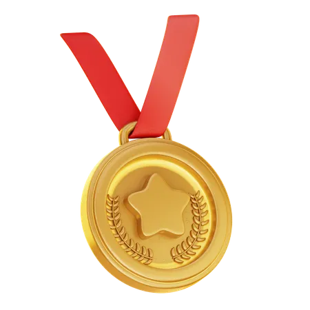 Goldmedaille  3D Icon