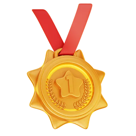 Goldmedaille  3D Icon