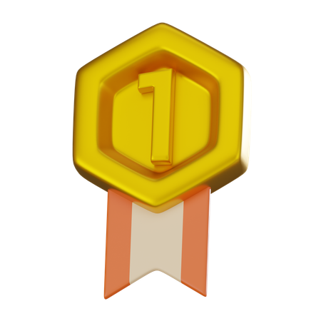 Goldmedaille  3D Icon