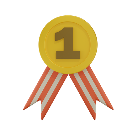 Goldmedaille  3D Icon