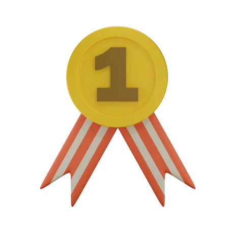 Goldmedaille  3D Icon