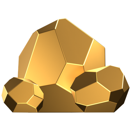 Goldnugget  3D Icon