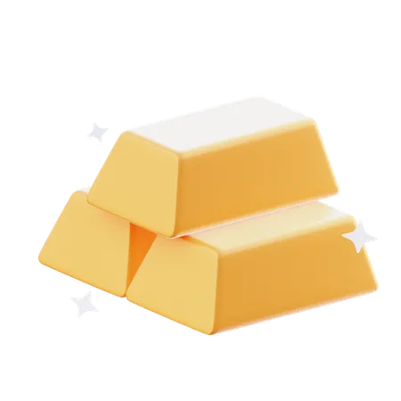 Goldene Ziegel  3D Icon