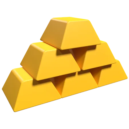 Goldene Ziegel  3D Icon