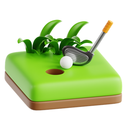 ゴルフ  3D Icon