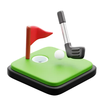Le golf  3D Icon