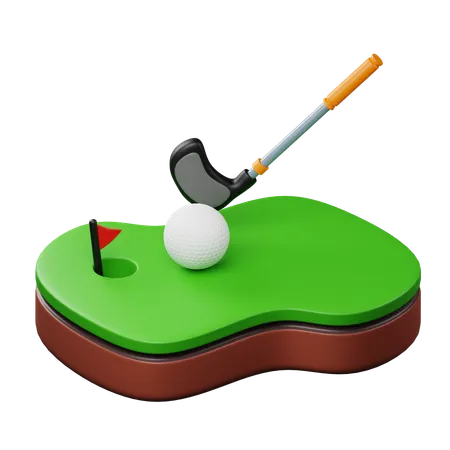 Le golf  3D Icon