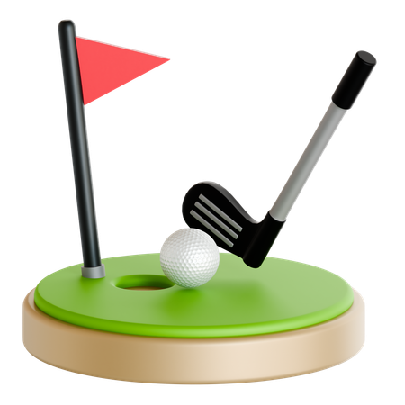 Le golf  3D Icon