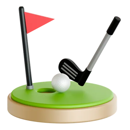 Le golf  3D Icon