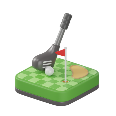 Golf  3D Icon