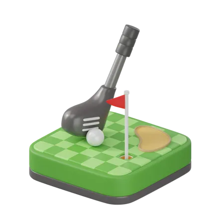 Le golf  3D Icon