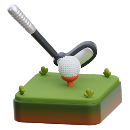 Golf  3D Icon