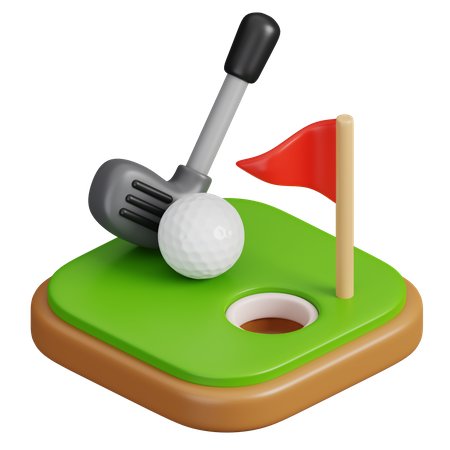 Golf  3D Icon