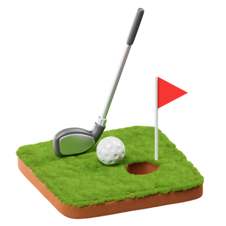 Golf  3D Icon