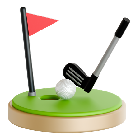 Golf  3D Icon