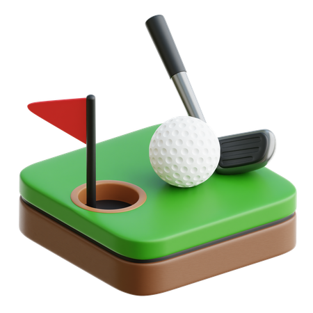 Golf  3D Icon