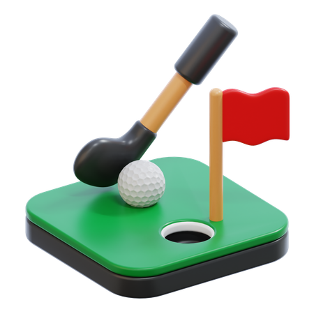 Golf  3D Icon