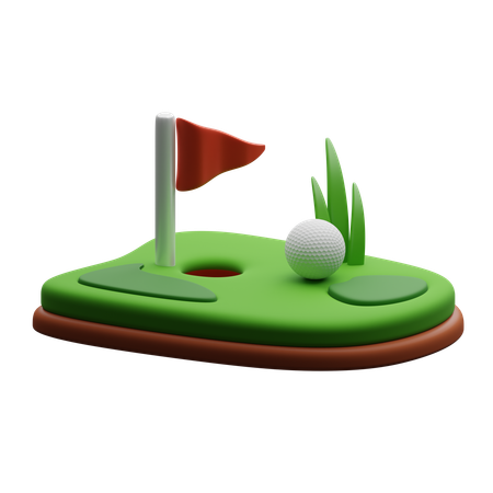 Golf  3D Icon