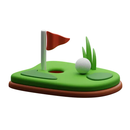 Golf  3D Icon