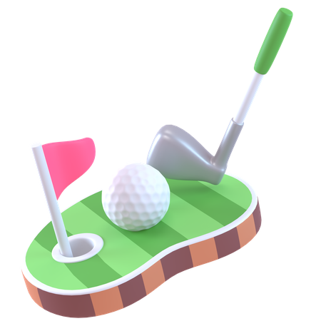 Golf  3D Icon