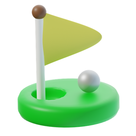 Golf  3D Icon