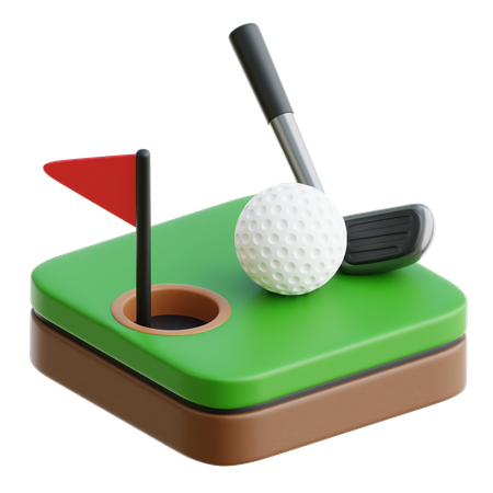 Golf  3D Icon