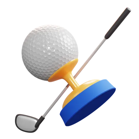 Le golf  3D Illustration