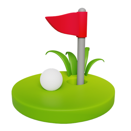 As de golf  3D Icon