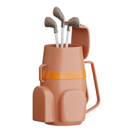 Golf Bag  3D Icon