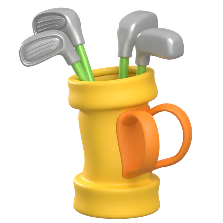 Golf Bag  3D Icon