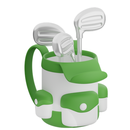 Golf Bag  3D Icon