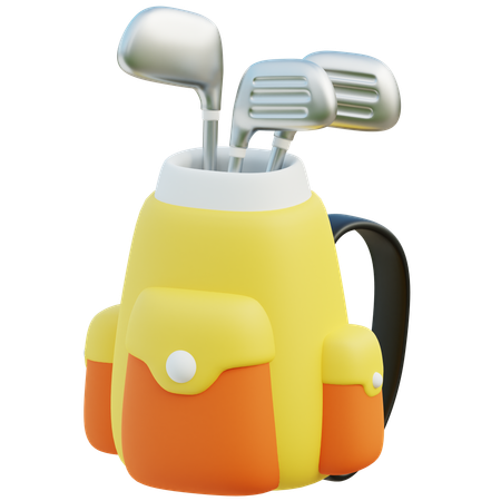 Golf Bag  3D Icon