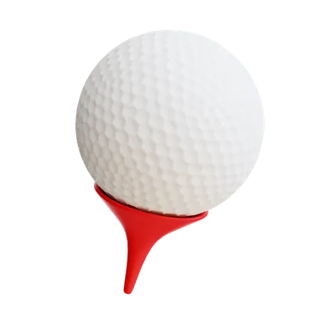 3 D Golf Ball Icon 3D Icon