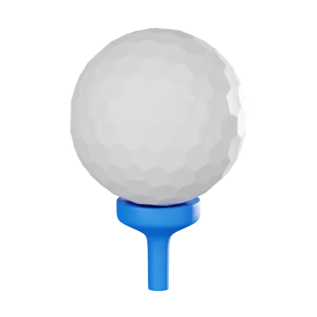 Golf Ball Ideal For Capturing The Excitement Of Tee Off Moments And The Precision Of The Game 3 D Render Illustration 3D Icon