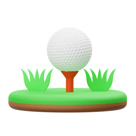 Golf Ball  3D Illustration