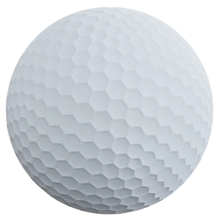 3 D Rendering Golf Ball Isolated 3D Icon