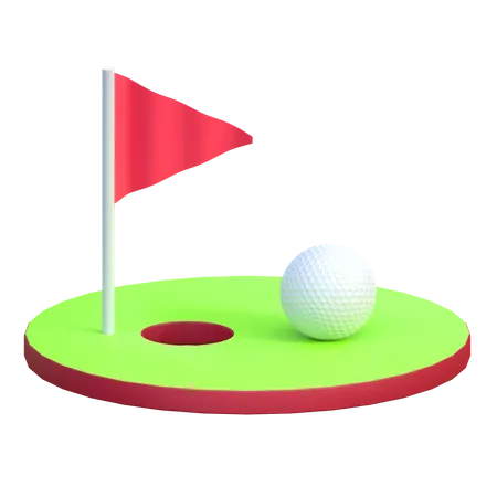 Golf Ball Icon Sport Equipment 3 D Illustration 3D Icon
