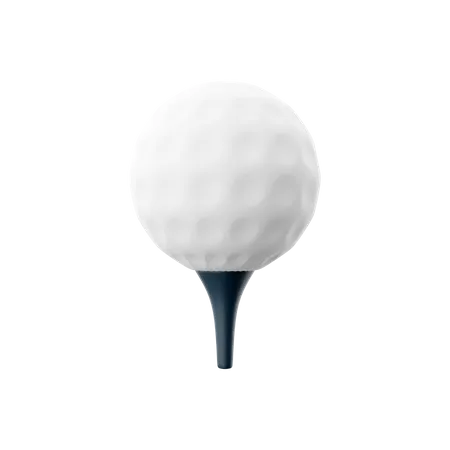 3 D Rendering White Golf Ball Icon 3 D Render Ball Game With Clubs Drive The Ball Along The Paths And Holes Icon Golf Ball 3D Icon